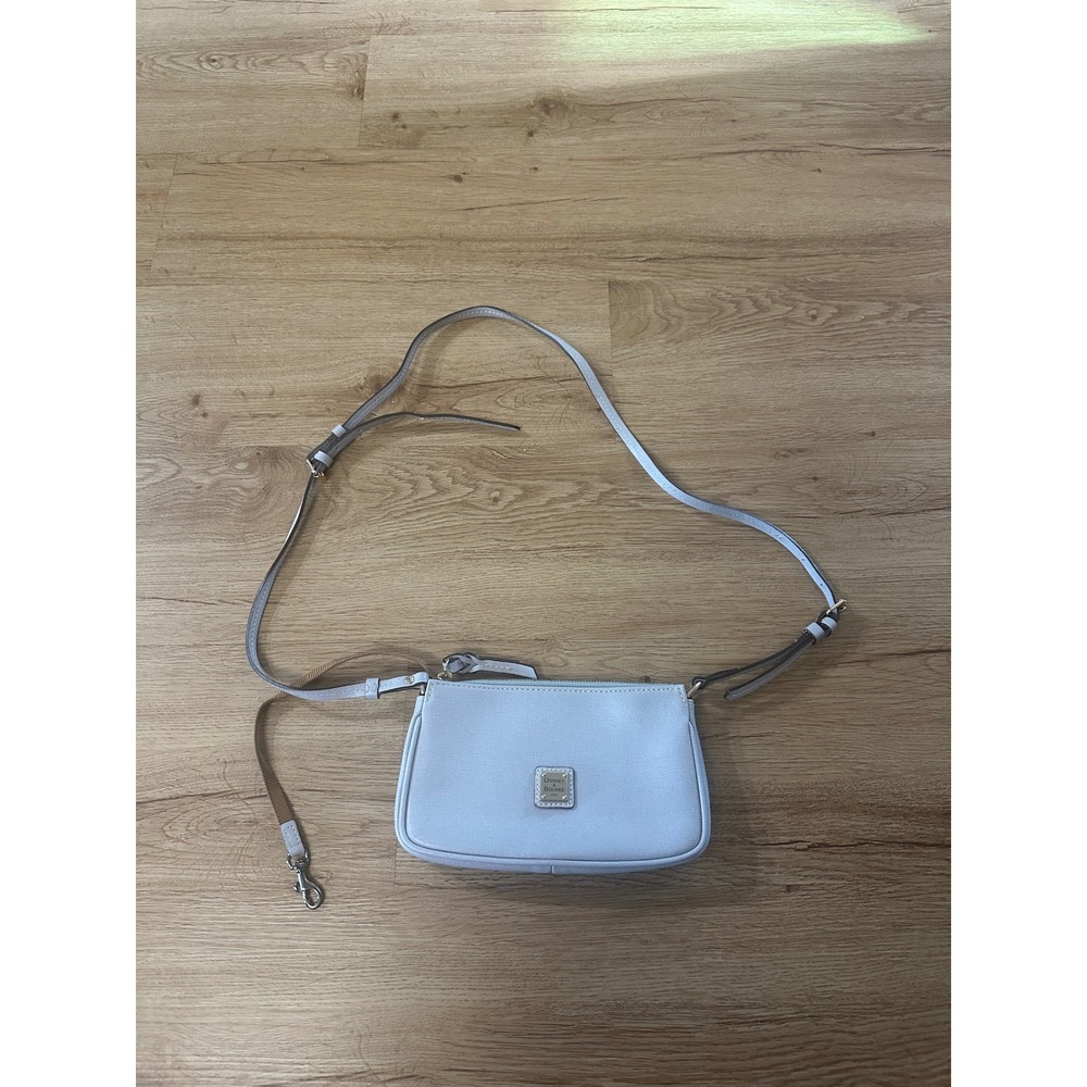 Dooney & Bourke Lexi Saffiano Leather Crossbody Wristlet Pale Blue Bag